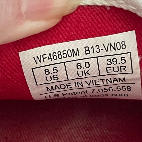 Keds Taylor Swift Nautical Print Shoe Off White Red Multicolor Womens Size 8.5 - Picture 8 of 9